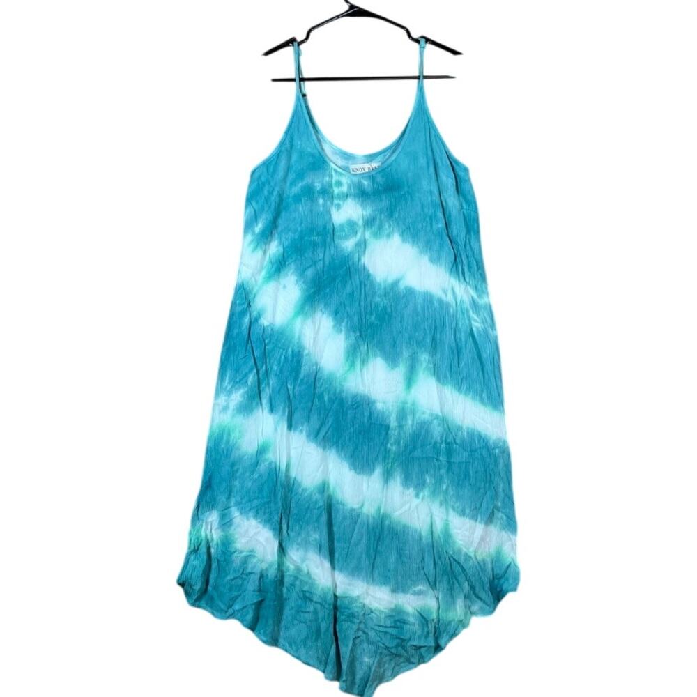 Knox Rose Blue Tie-Dye Maxi Dress